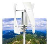 AISINILALAO Kit generatore di Turbine eoliche da 3000w Senza Dubbio, generatore di energia eolica Verticale da 12 V/48V 3 Lame, per fattorie familiari, Case mobili, Navi,48V
