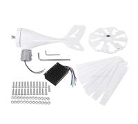 AISINILALAO Kit generatore di Turbine eoliche, generatore di energia eolica da 12 V 24V da 1500 W con Controller di Carica da 8 Lama e MPPT per Marina, Sistema Eolico Solare Ibrido Domestico,48V