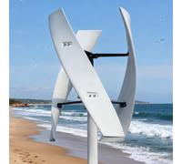 AISINILALAO Kit Generatore Eolico Domestico a Basso Rumore 5000W, 12V 24V 220V, Turbina Eolica Residenziale Compatta a 3 Pale a Bassa velocità del Vento per Campeggio e Vita Fuori Rete,12v