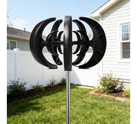 AISINILALAO Kit Turbina Eolica Verticale Portatile 20000W - Generatore Eolico Facile da Installare per Campeggio, Camper, Giardino e Avventure all'Aperto (con Regolatore di Carica),12v