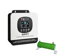 AISINILALAO No WiFi,60A,Regolatore di Carica Solare Eolico Ibrido MPPT 12V-48V 8000W, regolatore Booster a Bassa velocità del Vento per Pannello Solare della turbina eolica