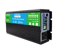 AISINILALAO Pura Onda Sinusoidale Dell'inverter di Potenza 3000Watts, 12V 24V 48V 60V 72V DC A 120V 230V AC Inverter con Display LCD, per L'auto Campeggio Veicoli di Emergenza Camione,48v to 120v