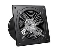 AISINILALAO Ventilatore di Scarico in Metallo 4-7 Pollici velocità Elevata Estrattore d'Aria per Finestra Ventilazione per Cucina/Bagno Tramite Parete Aspiratore di Fumo (Nero),7inch,110V