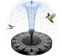AISITIN 2.5W Fontana solare all'aperto galleggiante, pompa bacino solare e 6 ugelli, per bagno di uccelli acquario giardino fontana