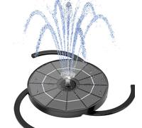 AISITIN 2 fontane solari per esterni, 3,5 W, migliorate, 2025, per esterni, con 4 effetti di spruzzo, pompa solare per laghetto, fontana galleggiante per giardino, bagno di uccelli, stagno