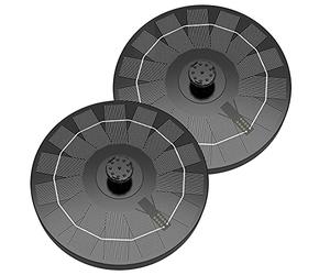 AISITIN Fontana Solare da Giardino Esterno 2,5W Pompa Solare per Fontana da Esterno Kit Pompa per Fontana Solare con 6 Effetti Ugelli per Laghetto, Piscina, Vaso dei Pesci e Bagno per Uccelli(2 pezzi)
