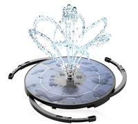 AISITIN Fontana Solare da Giardino Esterno 3,5W Fai da Te con Pannello Rimovibile e Supporto Fisso Pompa ad Energia Solare con 8 Effetti e Prolunga da 3 metri Ideale per Giardino,Stagno,Vasca Uccelli