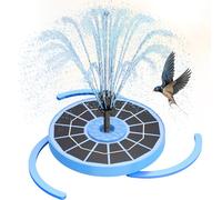 AISITIN Fontana solare per esterni migliorata 2025 3.5W con diversi effetti di spruzzatura fontana solare per esterni con vetro blu per giardino stagno bagno