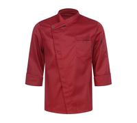 Aislor Giacca da Chef Manica Lunga Giacche da Cuoco Uomo Donne Cappotto Cucina Camicia da Cameriere Mensa Hotel Ristorante Ospitalità Work Shirts Bordeaux A L