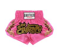 Aislor Pantaloncini Muay Thai Unisex Bambini Pantaloncini da Combattimento Kick Boxing Shorts Pantaloni Corti per MMA rappling Arti Marziali Competizione Rosa 8-12 Anni