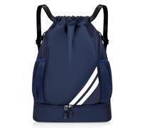 Aisny Borsa da Palestra, Borsa Sportiva di Grande Capacità Borsa Sportiva Impermeabile Borsa da Calcio Zaini Sportivi Zaino Sportivo per Donna Uomo Borsa da Palestra Junior con Tasca Interna, Blu