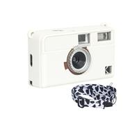 Aisnyho H35N Custodia per fotocamera, custodia protettiva in silicone morbido ultra sottile e leggera per fotocamera Kodak EKTAR H35 H35N con tracolla, custodia protettiva in silicone bianco