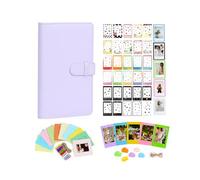Aisnyho Kit di accessori per pellicole istantanee per fotocamere Instax Mini LiPlay 12 11 9 8+ 8 evo 99 SE 40 90 70 50S 26 25 7S, include album/adesivi pellicola/mini cornice/clip colorata, Lilla