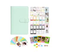 Aisnyho Kit di accessori per pellicole istantanee per fotocamere Instax Mini LiPlay 12 11 9 8+ 8 evo 99 SE 40 90 70 50S 26 25 7S, include album/adesivi pellicola/mini cornice/clip colorata, Verde