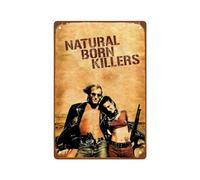 AISONSITE Natural Born Killers Movie Man Cave Decor Vintage Movie Poster da parete in metallo targa retrò regalo vintage decorazioni 20,3 x 30,5 cm