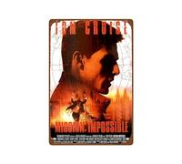 AISONSITE Targa in metallo da parete in metallo con scritta Mission Impossible Movie Mission Collection, idea regalo per uomo, decorazione vintage, 20,3 x 30,5 cm