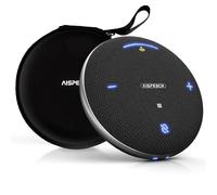 AISPEECH Vivavoce M4 Pro, microfono da conferenza con pickup vocale direzionale, pickup vocale migliorato, trascrizione AI, riduzione del rumore AI, USB C, vivavoce Bluetooth per spazi di lavoro
