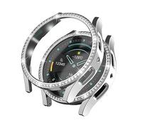 AISPORTS 2 Pezzi compatibile con Samsung Galaxy Watch 6 40mm Custodia Donna, Custodia Rigida in PC con Bordo Paraurti Brillantini Cristalli Diamanti Strass Custodia Protettiva per Galaxy Watch 6 40mm