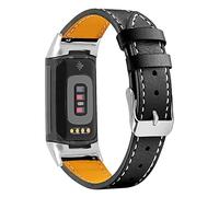 AISPORTS Cinturino in Pelle Compatibile con Cinturino Fitbit Charge 5, Cinturino Traspirante Cinturino di Ricambio per Cinturino in Metallo con Fibbia Classica per Fitbit Charge 5 Activity Tracker