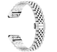 AISPORTS Cinturino per Orologio Quick Fit da 20mm Compatibile con Garmin Fenix 7S/6S/6S Pro/5S/5S Plus Cinturino Acciaio Inossidabile con Fibbia in Metallo Cinturino di Ricambio per Garmin D2 Delta S