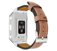 AISPORTS Compatibile con Cinturino Fitbit Ionic in Pelle, Smart Watch Band Regolabile Cinghia con Fibbia in Metallo Braccialetto Cinturino Polso di Ricambio per Fitbit Ionic Fitness Accessories Brown