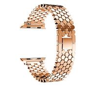 AISPORTS Compatibile con Cinturino per Apple Watch 41mm 40mm 38mm per Donna Uomo, Cinturino di Ricambio per Cinturino in Acciaio Inossidabile Regolabile per Apple Watch SE/iWatch Series 7/6/5/4/3/2/1