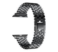 AISPORTS Compatibile con Cinturino per Apple Watch 45mm 44mm 42mm per Donna Uomo, Cinturino di Ricambio per Cinturino in Acciaio Inossidabile Regolabile per Apple Watch SE/iWatch Series 7/6/5/4/3/2/1