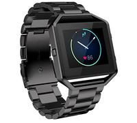 AISPORTS Compatibile con Fitbit Blaze Cinturino con Telaio, Fitbit Blaze Cinturino in Acciaio Inossidabile Regolabile Cinturino in Metallo Solido Cinturino di Ricambio per Fitbit Blaze Smart Watch