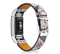 AISPORTS Compatibile con Fitbit Charge 2 Cinturino, Fitbit Charge 2 Cinturino Pelle Morbido e Traspirante Cinturino Sportivo Fibbia in Metallo Cinturino di Ricambio per Fitbit Charge 2 Fitness Tracker