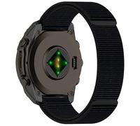 AISPORTS Compatibile con Garmin Fenix 8 47mm/E 47mm/7/7 Pro/6/6 Pro/5/5 Plus Cinturino in Nylon, 22mm Elastico Intrecciato in Nylon Solo Bracciale Cinturino di Ricambio per Garmin Quatix 7 Pro/7/6/5