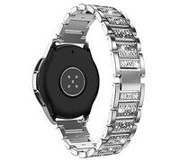 AISPORTS Compatibile con Samsung Galaxy Watch 3 41mm Cinturino,20mm Cinturino a Sgancio Rapido Glitter Diamond Jewelry Bracciale in Metallo Cinturino di Ricambio per Galaxy Watch 42mm/Active 2/Active