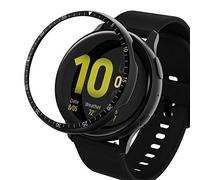 AISPORTS Stile della Lunetta Compatibile con Samsung Galaxy Watch Active 2 44mm Anello della Lunetta Cover,Adesiva Protezione AntiGraffio Custodia Protettiva in Metallo per Galaxy Watch Active 2 44mm