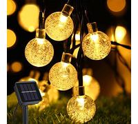 AISUTHA Catena Luminosa Esterno Solare 8m 40 LED,Catena luminosa Esterno 8 Modalità,Sfere di Cristallo, Impermeabile,IP65,Catena Luminosa Solare per Giardino,Terrazza,Balcone,Matrimonio