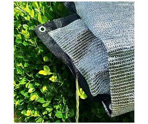 AITAF 85% Tendalini Camper in Alluminio Rete Ombreggiante Argento Rete Oscurante Auto Tende da Sole Parasole Terrazzo Rete di Protezione Solare per Campeggio Gazebo Spiaggia Tetto Riparo(Size:1x4M)