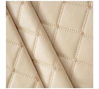 AITAF Tessuto per Mobili in Ecopelle, Tessuto Trapuntato in Ecopelle, al Metro, per Rivestimenti Interni Auto Rivestimento e Arredamento, 155cm Larghezza (Color : Beige)