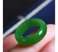 AITEKODVG Anello giada hetiano naturale etiano cinese jasper amulet fascino di moda gioielli artigianali intagliati a mano per donne uomini (dimensioni dell'anello: 12)