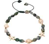 AITEKODVG Braccialetti alla caviglia della caviglia a stelle marine di tartaruga Boho per le donne cristalli caduti alla caviglia estate Hawaii Beach Regolabile Festa Gioielli