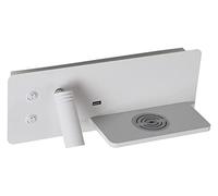 AITEKODVG Faretto, applique da comodino con ricarica USB, lampada da parete a LED con interruttore, lampade da parete per camera da letto, lampada da testiera regolabile con caricabatterie
