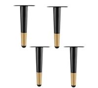 AITEKODVG Gambe di mobili in metallo 4 pcs mobile oro divano tavolo gambe di sostituzione dei piedi 12 cm/4,7 pollici