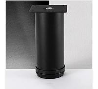 AITEKODVG Gambe mobili in acciaio inossidabile regolabile 4pcs mobile in metallo con 0 30 mm altezza regolabile per la cucina dell'ufficio divano divano armadietto armo e nero (60 cm/23.62in)