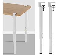 AITEKODVG Gambe per morsetto da tavolo di ferro metallico regolabile 4pcs f a forma da pranzo gambe per mobili fai -da -te nero (45 cm)