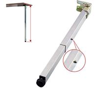 AITEKODVG Gambe per morsetto da tavolo in metallo 4pcs regolabili a forma di forma da pranzo gambe per mobili fai -da -te nero 45 cm