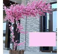 AITEKODVG Grande Arredamento per la casa Artificiali Fiorini di ciliegio, Falso Sakura, Veri steli in Legno e Foglie realistiche pianta Artificiale per Sakura Fiore 2.5x2m/8.2x6.6ft