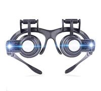 AITEKODVG Lingrificatore di Manutenzione di Tipo Occhiali LED LED con luci binoculari a 8 Gruppi ispezione oculare ad Alta Gioielli Circuito elettronico Cleor Times Lince per Lettura