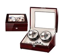 AITEKODVG Orologi Box Watch Display Scattatura, Porta Gioiello organizzatore organizzatore Organi di Orologi a Doppio Automatico in Legno per Gemelli, Anelli, Pin bloccabili