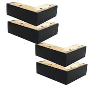 AITEKODVG Serra di divani a letti in legno Piedi per mobili a forma di gamba di divano a forma di 4, gambe di divano in legno Fedi di sostituzione dei mobili, gambe del comò delle gambe da tavolo