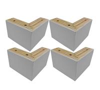 AITEKODVG Serra di divani a letti in legno Piedi per mobili a forma di gamba di divano a forma di gamba da 4, gambe di divano in legno Fedi di sostituzione di mobili, gambe per comò gambe da tavolo