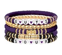 AITELEI Olivia - Set di braccialetti per donne e ragazze, ispirati agli album GUTS/SOUR e concerti, set regalo in morbida ceramica, gioielli fatti a mano, braccialetti dell'amicizia elasticizzati per