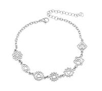 AITENME 7 chakra, braccialetto alla moda, squisito, meditazione, alla caviglia, yoga, energia, regalo di compleanno, spirito aura, braccialetto decorativo in argento