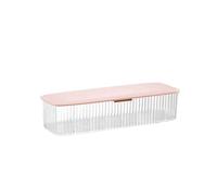 AITIME Organizer per lenti a contatto cosmetiche e contatti usa e getta quotidiani, scatola di plastica trasparente per lenti quotidiane di tutte le marche (rosa)